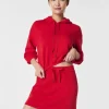 AirEssentials Cinched Hoodie In Spanx Red