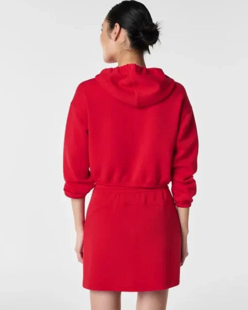 AirEssentials Cinched Hoodie In Spanx Red