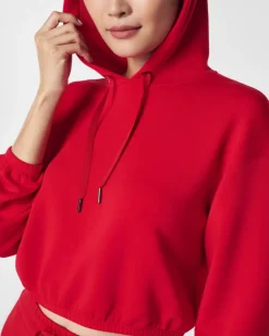 AirEssentials Cinched Hoodie In Spanx Red
