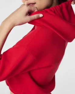 AirEssentials Cinched Hoodie In Spanx Red