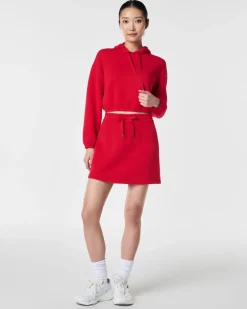AirEssentials Cinched Hoodie In Spanx Red