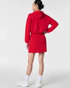 AirEssentials Cinched Hoodie In Spanx Red