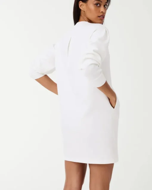 AirEssentials Crew Neck Dress In White