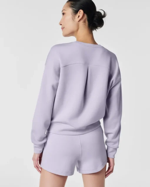 AirEssentials Crew Pullover In Violet Air