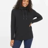 AirEssentials 'Got-Ya-Covered' Pullover Top In Very Black