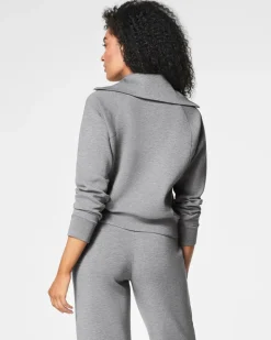 AirEssentials Half-Zip Pullover In Medium Grey