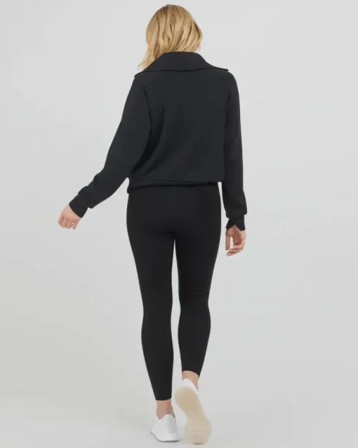 AirEssentials Half-Zip Pullover In Very Black
