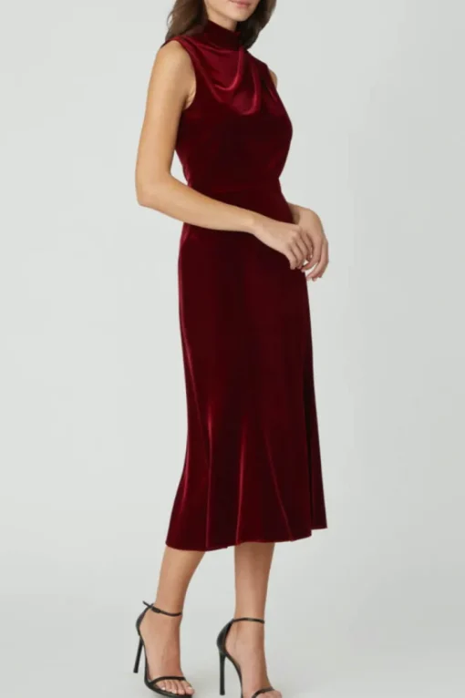 Audrey Dress In Bordeaux