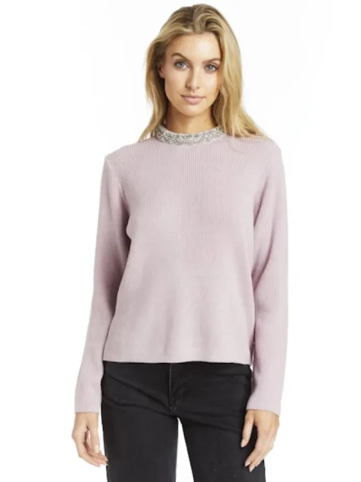 Aurora Sweater In Dusty Lilac
