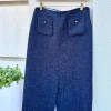 Austen Midi Skirt In Navy