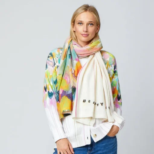 Beauty Is Love Wrap Scarf In Natural