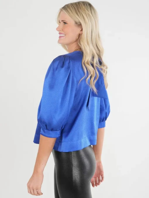 Bella Top In Dazzling Blue
