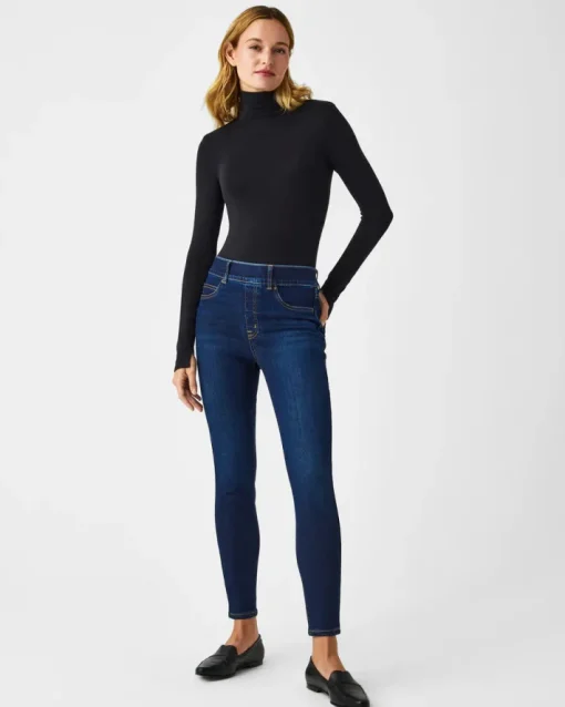 Better Base Long Sleeve Turtleneck Tee In Very Black