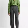 Bias Long Sleeve Blouse In Sycamore