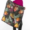 Botanical Print Scarf In Multi