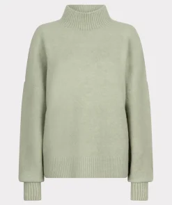 Boxy Turtleneck Sweater In Jade