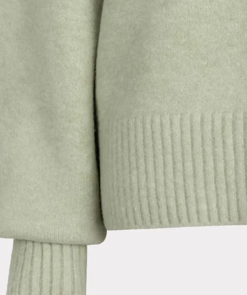 Boxy Turtleneck Sweater In Jade