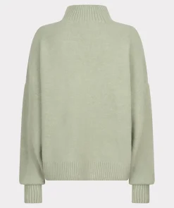 Boxy Turtleneck Sweater In Jade