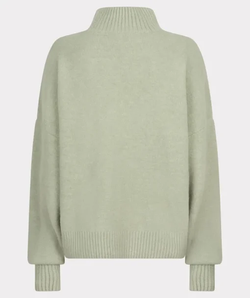 Boxy Turtleneck Sweater In Jade