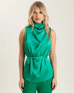 Bree Tank Top In Dynasty Green