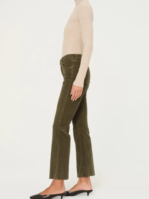 Bridget Cropped Corduroy Pant In Trellis