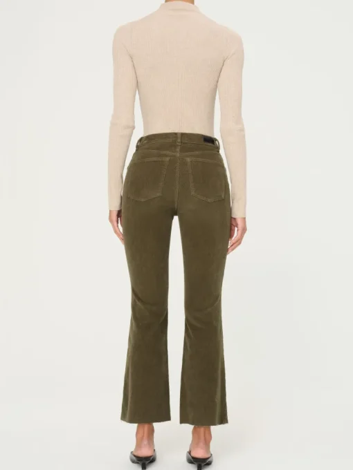 Bridget Cropped Corduroy Pant In Trellis