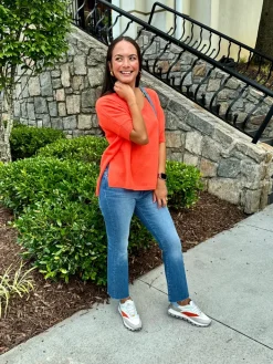 Bronte Sweater In Coral
