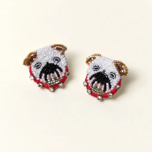 Bulldog Stud Earrings