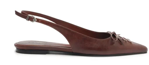 Cady Slingback Flat In Brown