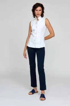 Camisa Olvera Blouse In Blanco