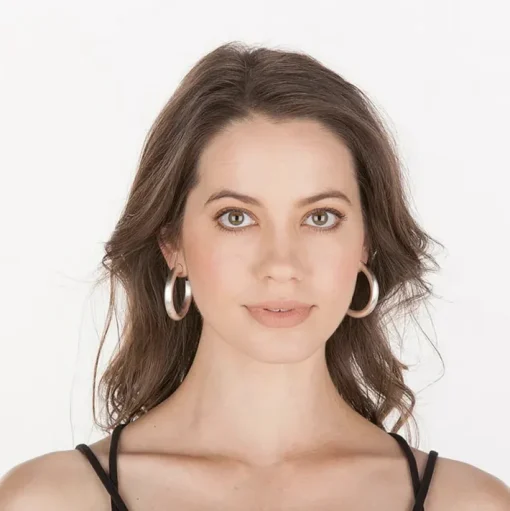 Chantal Hoops Earrings In Silver