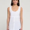 Claire Sleeveless Layering Top In White