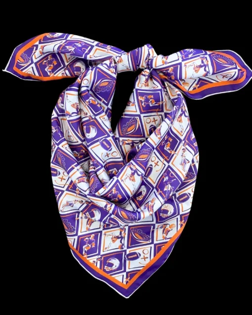 Clemson Gameday Scarf In Orange/Purple