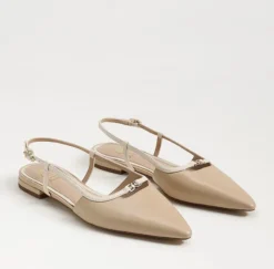 Cohen Flat In Tan/White