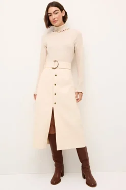 Corgan Turtleneck Sweater In Cream