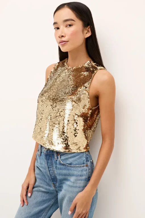 Davis Top In Taupe