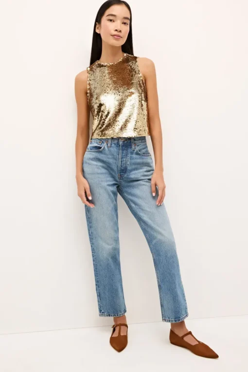 Davis Top In Taupe