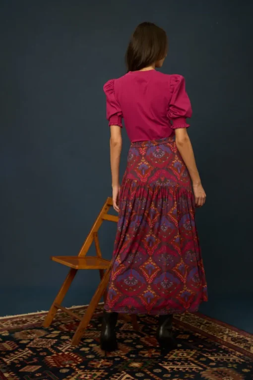 Esme Top In Deep Berry