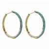 Exuma Hoops In Turquoise