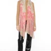 Faded Paisley Scarf In Poppy