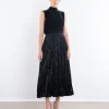 Fleur Velvet Dress In Black