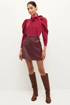 Gabriella Blouse In Garnet