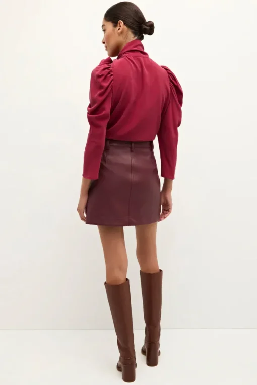 Gabriella Blouse In Garnet