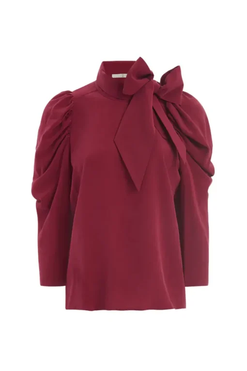 Gabriella Blouse In Garnet