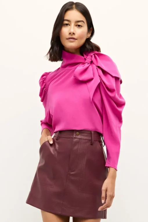 Gabriella Blouse In Raspberry