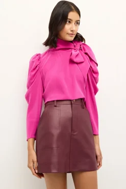 Gabriella Blouse In Raspberry