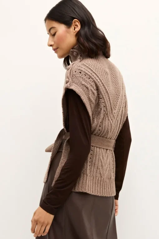 Hampton Knit Popover In Mocha