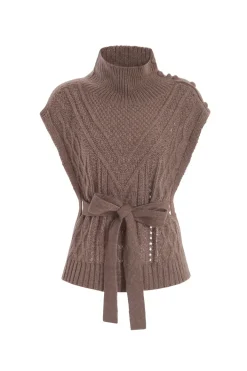 Hampton Knit Popover In Mocha