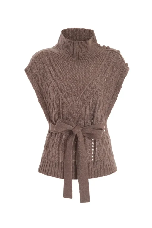 Hampton Knit Popover In Mocha