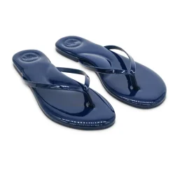 Indie Navy Patent Sandal